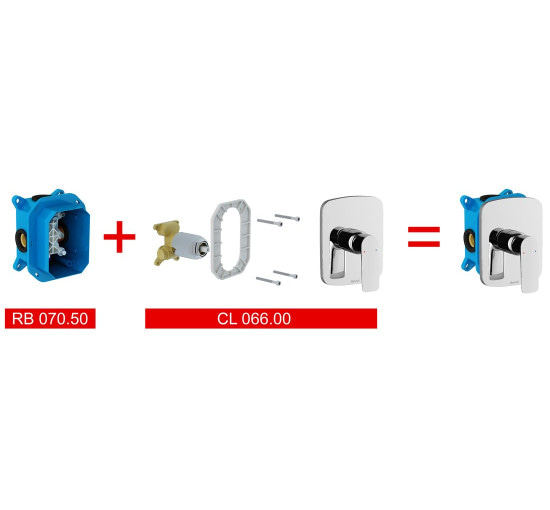 Смеситель скрытого монтажа Ravak Classic без переключателя для R-box CL 066.00 (X070089)