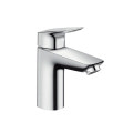 Смеситель Hansgrohe Logis 100 для умывальника LowFlow 3.5 л/мин со сливным гарнитуром (71104000)