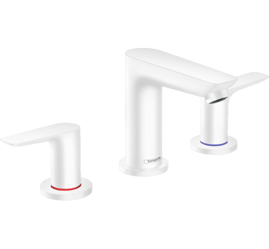 Змішувач Hansgrohe Talis E для умивальника на 3 отвори Matt White (71733700)