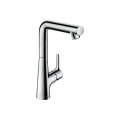 Смеситель Hansgrohe Talis S 210 для умывальника с донным клапаном и поворотным изливом 120* (72105000)