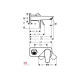 Смеситель Hansgrohe Talis E для раковины из стены: скрытый монтаж (165 мм) хромированный (71732000)