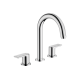 Змішувач Hansgrohe Vernis Shape для умивальника на 3 отвори з донним клапаном pop-up Chrome (71563000)
