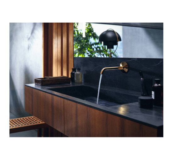 Смеситель Axor One Select 220 для умывальника из стены Brushed Bronze (48112140)