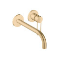 Смеситель Axor Uno для раковины из стены Loop излив 225 мм , Brushed Gold Optic 38122250