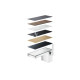 Смеситель Axor MyEdition 70 для раковины Chrome с накладкой Black Glass 47010600