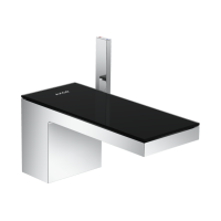 Змішувач Axor MyEdition 70 для раковини Chrome з накладкою Black Glass 47010600