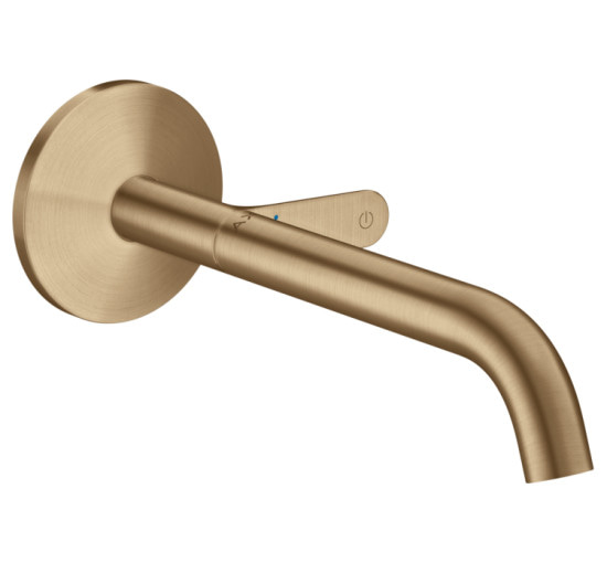 Смеситель Axor One Select 220 для умывальника из стены Brushed Bronze (48112140)