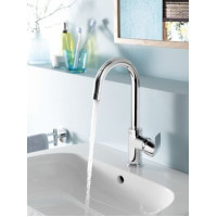 Змішувач для умивальника одноважільний GROHE BauCurve хром латунь з донним клапаном 23090000