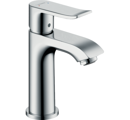 Змішувач hansgrohe Metris для раковини без донного клапана, хром 31186000
