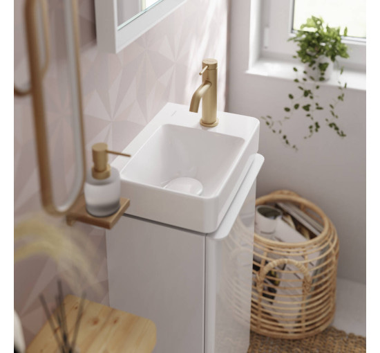 Змішувач hansgrohe Tecturis S CoolStart EcoSmart+ для раковини зі зливним гарнітуром, бронза 73314140