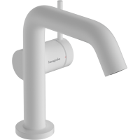 Змішувач hansgrohe Tecturis S CoolStart EcoSmart+ для раковини зі зливним гарнітуром, білий матовий 73320700