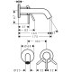 Смеситель hansgrohe Tecturis S для раковины скрытого монтажа, белый 73350700