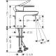Смеситель hansgrohe Vernis Blend CoolStart для раковины со сливным гарнитуром, черный матовый 71584670