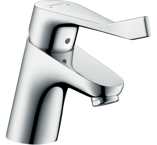 Змішувач hansgrohe Focus для раковини з довгою ручкою і зливним гарнітуром, хром 31910000