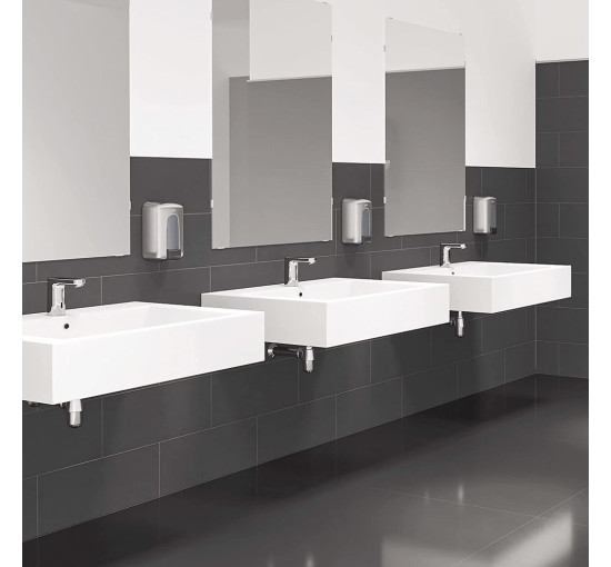 Змішувач для раковини безконтактний без змішування HANSGROHE VERNIS BLEND хром латунь живлення на батарейках 6V 71503000