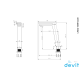 Смеситель для раковины DEVIT LINEA 150W1246B