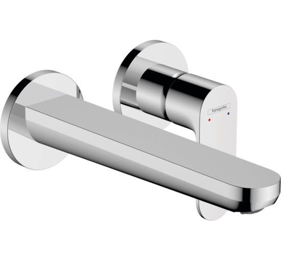 Смеситель Hansgrohe Rebris S для раковины со стены скрытый монтаж 200 мм, Chrome (72528000)