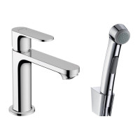 Змішувач Hansgrohe Rebris S 110 для умивальника з гігієнічною лійкою . Chrome (72215000)