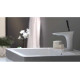 Смеситель Hansgrohe PuraVida 100 мм для умывальника хромированный-белый (15075400)