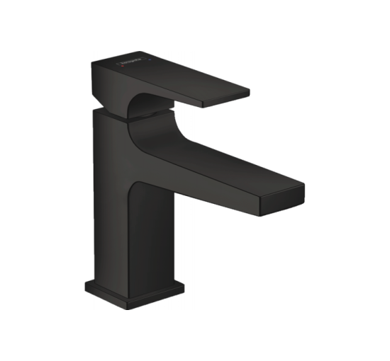 Змішувач Hansgrohe Metropol 100 для умивальника з донним клапаном push-open, Matt Black (32500670)