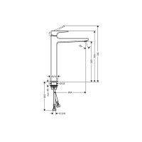 Смеситель Hansgrohe Metropol 260 для умывальника хромированный (32512000)