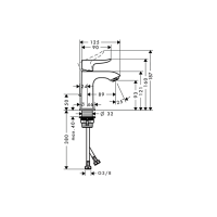 Смеситель Hansgrohe Metris 100 для умывальника (31088000)