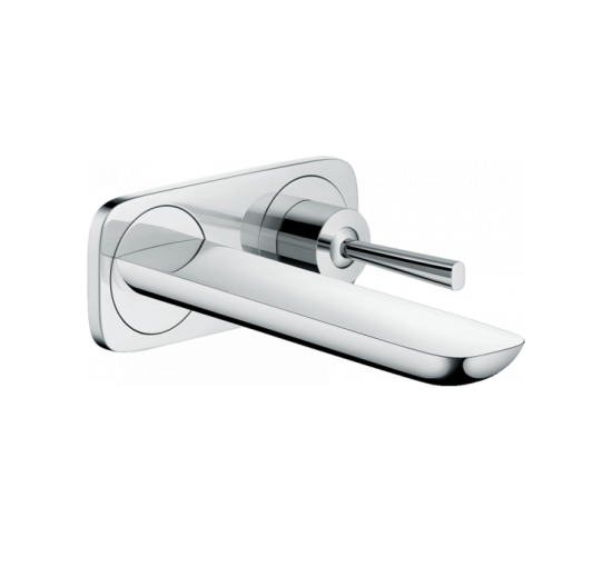 Змішувач Hansgrohe PuraVida для раковини зі стіни прихованого монтажу 165 мм хромований (15084000)