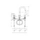 Змішувач Hansgrohe Vernis Shape для умивальника на 3 отвори з донним клапаном pop-up Matt Black (71563670)