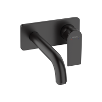 Смеситель Hansgrohe Vernis Shape для раковины со стены скрытого монтажа 205 мм Matt Black (71578670)