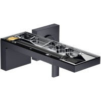 Змішувач Axor MyEdition 221 для раковини зі стіни на 2 отв.без накладки Brushed Black Chrom 47062340