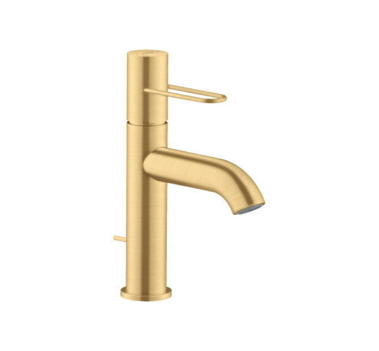 Смеситель Axor Uno 100 для раковины ручка Loop, Brushed Gold Optic 38023250