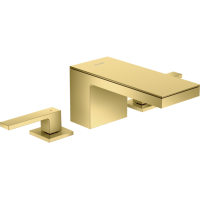 Смеситель Axor MyEdition 70 для раковины на 3 отверстия без накладки Polished Gold Optic 47052990