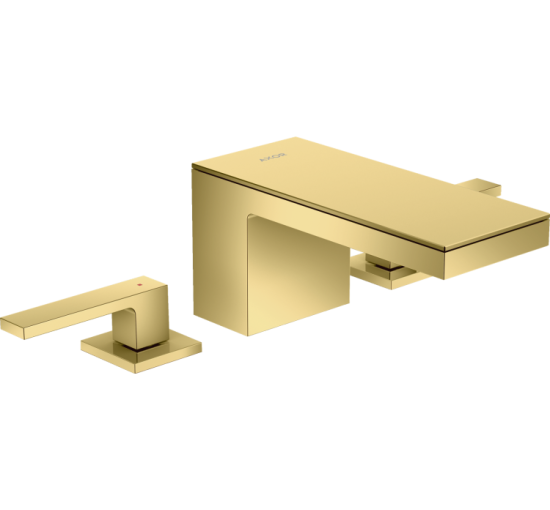 Змішувач Axor MyEdition 70 для раковини на 3 отвори без накладки Polished Gold Optic 47052990