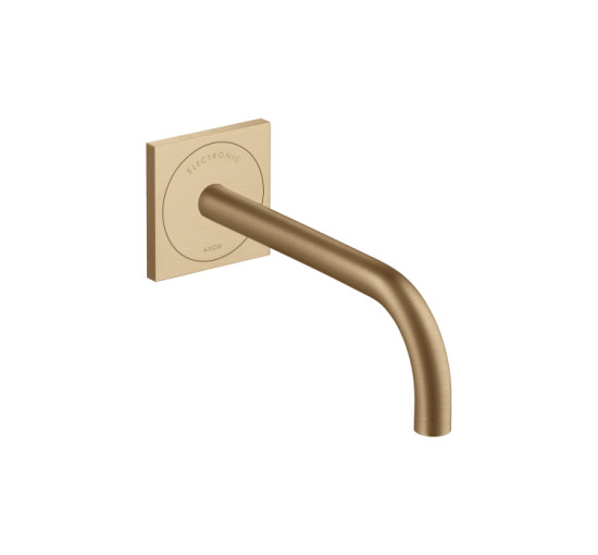 Смеситель Axor Uno сенсорный для раковины из стены 230V, излив 225 мм Brushed Bronze 38120140