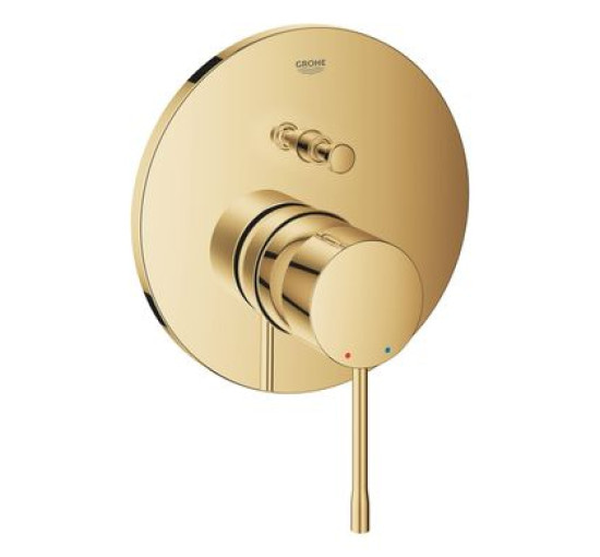 Наружная часть смесителя без скрытой части GROHE Essence золото латунь 158мм 24058GL1