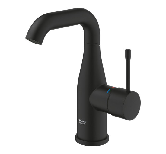 Смеситель для умывальника однорычажный GROHE Essence черный латунь 24176KF1