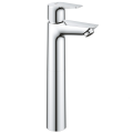Смеситель для умывальника с высоким изливом GROHE StartEdge хром латунь с донным клапаном 23777001