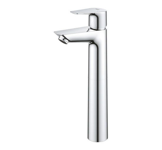 Смеситель для умывальника с высоким изливом GROHE StartEdge хром латунь с донным клапаном 23777001
