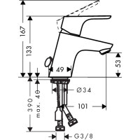 Смеситель hansgrohe Focus для раковины 31732000