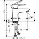 Смеситель hansgrohe Talis E для раковины без сливного набора, хром 71704000