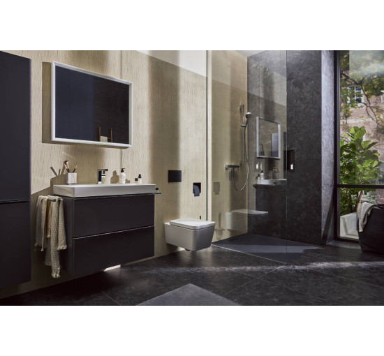 Смеситель hansgrohe Tecturis E CoolStart EcoSmart+ для раковины со сливным гарнитуром, хром 73020000