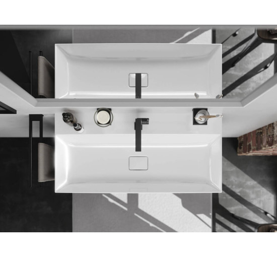 Смеситель hansgrohe Tecturis E CoolStart EcoSmart+ для раковины без сливного гарнитура, бронза 73021140