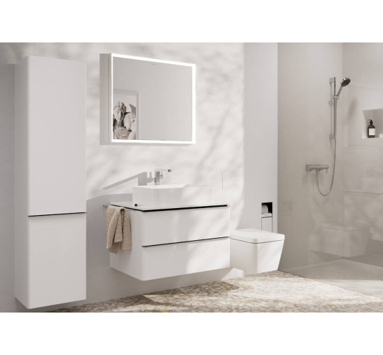 Змішувач hansgrohe Tecturis E CoolStart EcoSmart+ для раковини без зливного гарнітура, хром 73072000