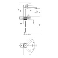 Смеситель для раковины Qtap Matice 1063103С