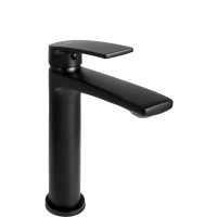 Змішувач для раковини (умивальника) REA LUPPO BLACK чорний низький