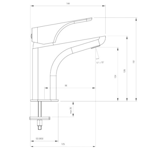 Смеситель для раковины Deante Hiacynt хром (BQH 021M)