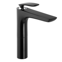 Смеситель для умывальника Kludi Balance черный матовый/хром, без д / к (522968775)