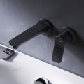 Смеситель для раковины, монтируемый в стену, черный AM.PM F85A72622 X-Joy