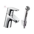 Смеситель Hansgrohe Focus E для умывальника с гигиенической лейкой (31926000)