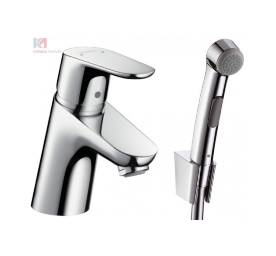 Смеситель Hansgrohe Focus E для умывальника с гигиенической лейкой (31926000)